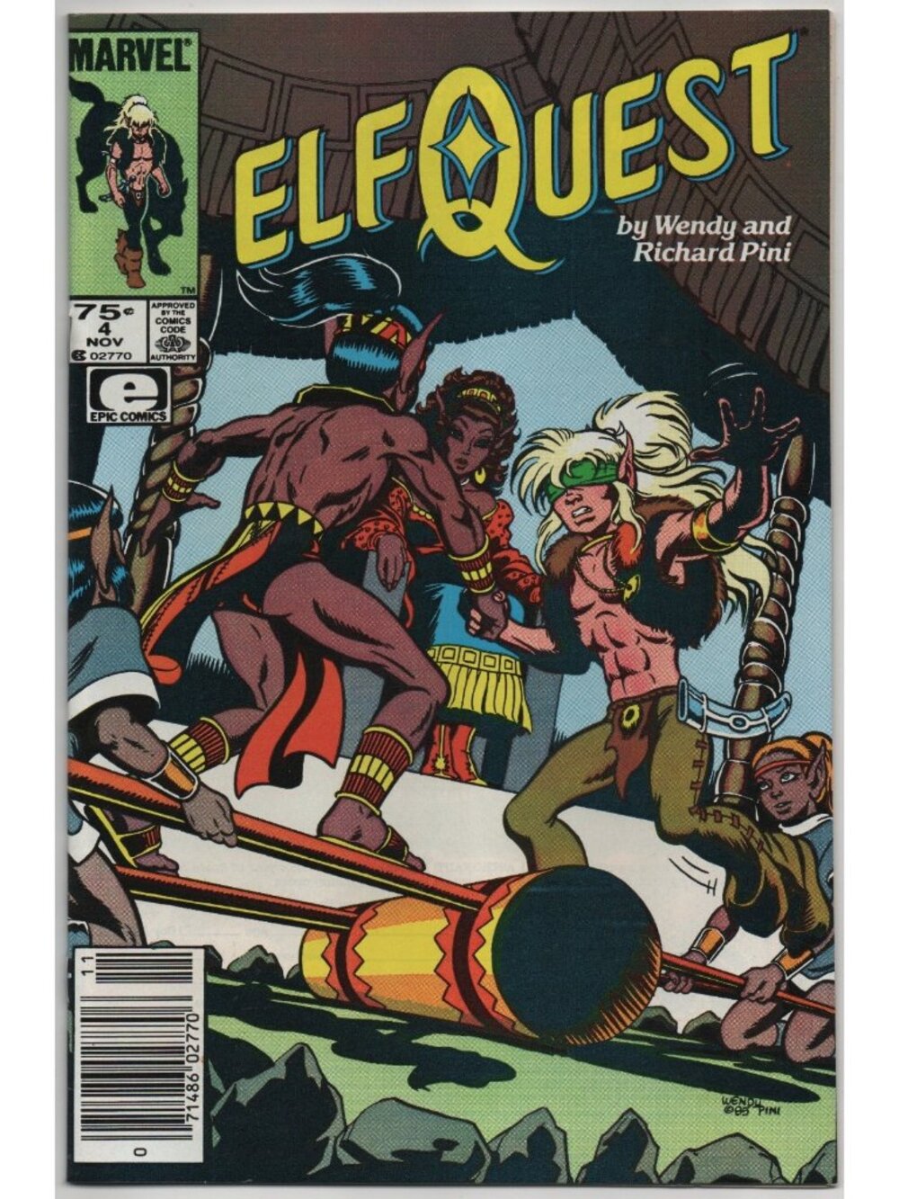 Elfquest 4 Marvel Epic Comics 1985 VF- 7.5 Newsstand Wendy Pini